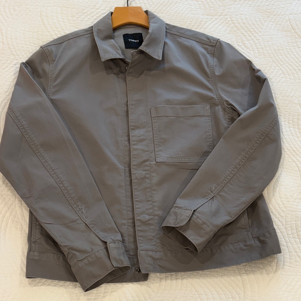 Theory Classic Jacket, Jaimie Rinsed Grey - Picture 4 of 11